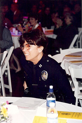 Having a good time at a Hollywood community celebration